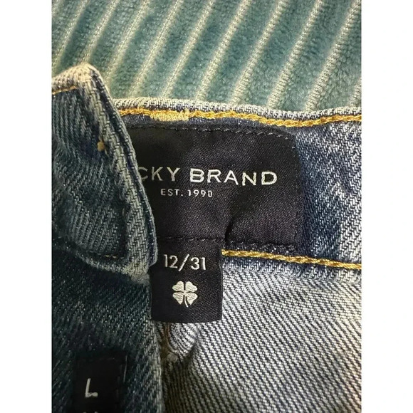 Lucky Brand Women's Distressed Button-Fly Denim Shorts - Size 12/31 - Picture 3 of 4